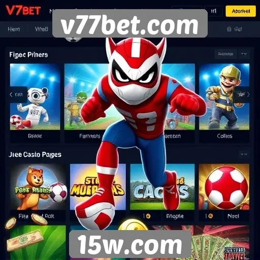 Variedade de jogos disponíveis no v77bet